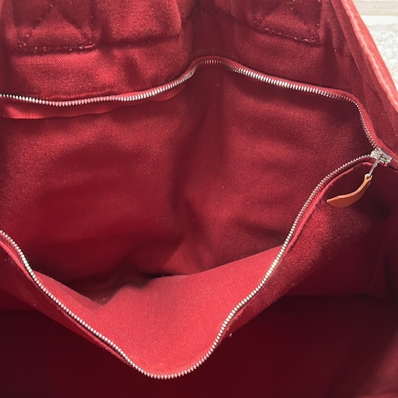 Hermès Fourre Tout MM Red Canvas Tote Bag - Picture 15 of 16